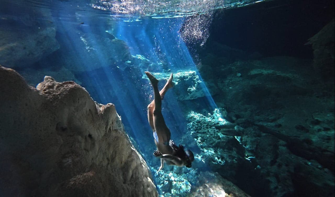 cenote dos ojos 13